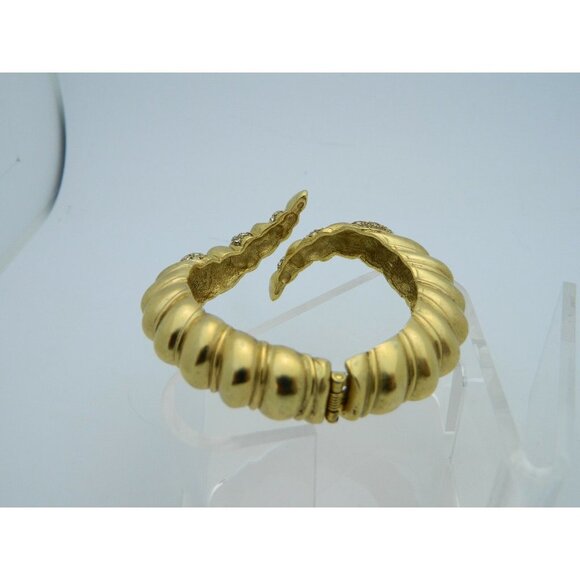 Ellen Kiam Lia Sophia Clear Rhinestone Gold Tone - Picture 6 of 9